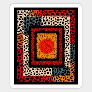 Sponge Abstract Texture – Modern Pattern Print Magnet